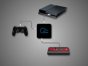 PS4 Arcade stick connection illustration