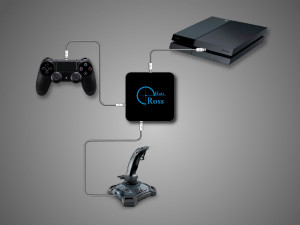 PS4 Flight stick connection illustration